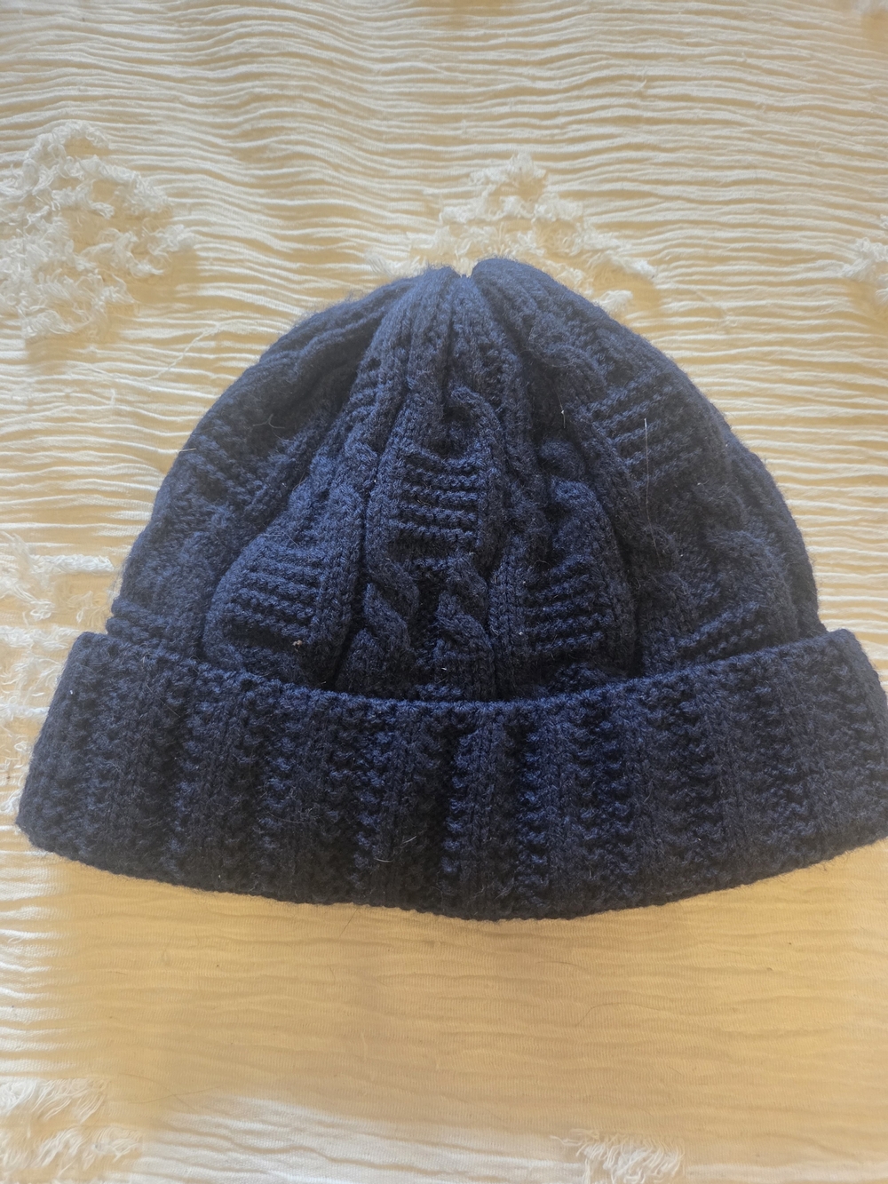 Goodfellow & Co Men's Navy Ribbed Knit Beanie